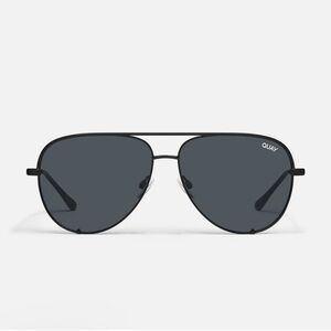 Quay Australia Black Aviator Sunglasses
